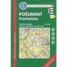 Pošumaví - Prachaticko 1:50 000, KČT, turistická mapa