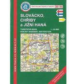 Slovácko - Chřiby a jižní Haná 1:50 000, KČT, turistická mapa