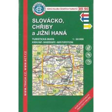 Slovácko - Chřiby a jižní Haná 1:50 000, KČT, turistická mapa