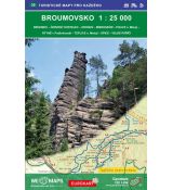 Broumovsko 1:25 000, turistická mapa Geodézie On Line 2016