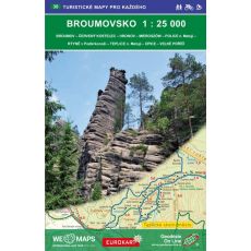 Broumovsko 1:25 000, turistická mapa Geodézie On Line 2016
