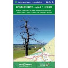 91. Krušné hory - střed, turistická mapa Geodézie On Line, edice Turistické mapy pro každého